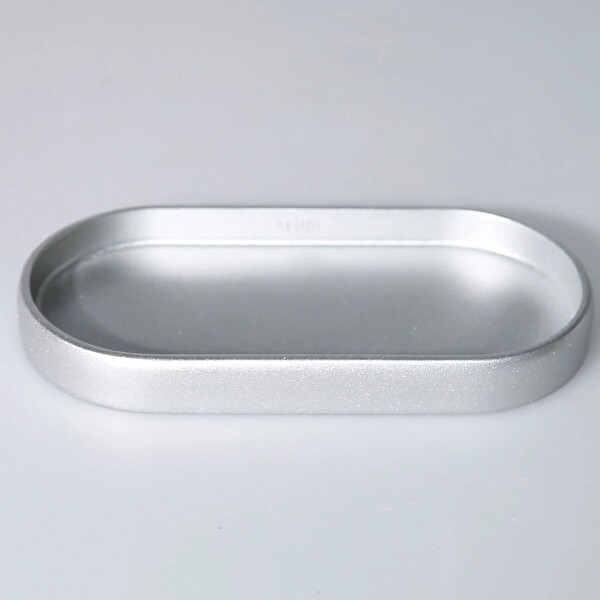 By Selim Natural Gümüş 5 Parça Polyester Banyo Seti