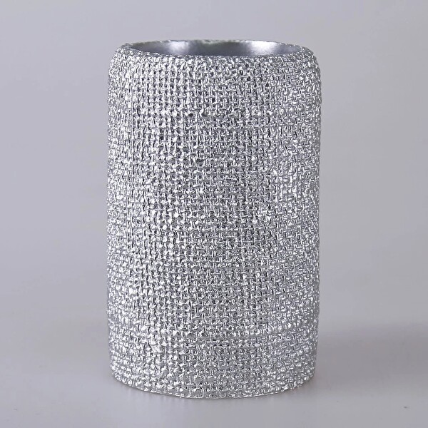 By Selim Natural Gümüş 5 Parça Polyester Banyo Seti