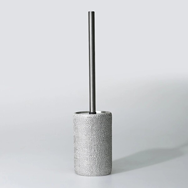 By Selim Natural Gümüş 5 Parça Polyester Banyo Seti