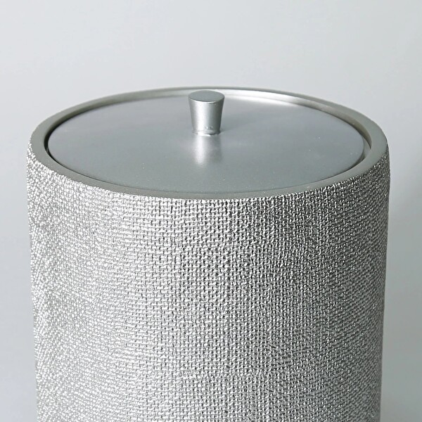 By Selim Natural Gümüş 5 Parça Polyester Banyo Seti