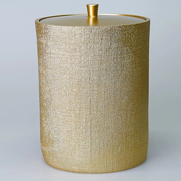 By Selim Linen Altın 5 Parça Polyester Banyo Seti