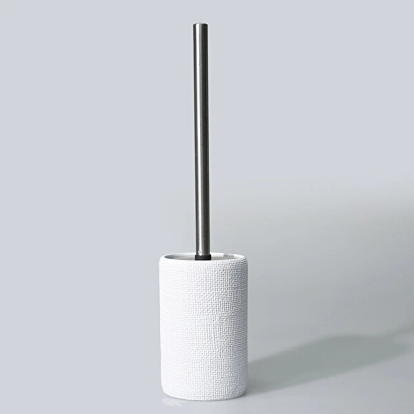 By Selim Natural Beyaz 5 Parça Polyester Banyo Seti