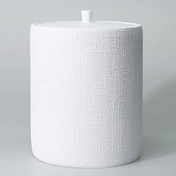 By Selim Natural Beyaz 5 Parça Polyester Banyo Seti