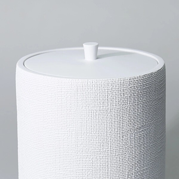 By Selim Natural Beyaz 5 Parça Polyester Banyo Seti