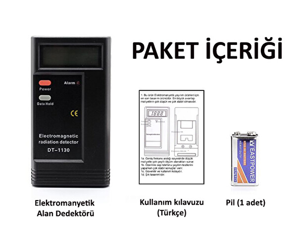 Aek-Tech Elektromanyetik Alan Radyasyon Ölçer Dedektör
