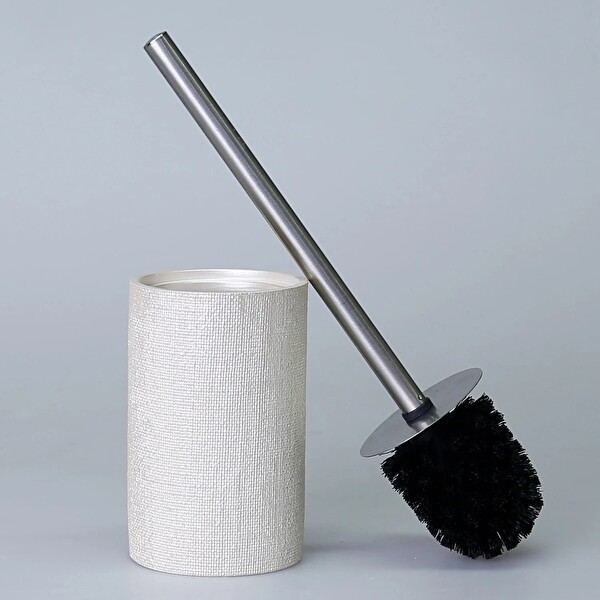 By Selim Linen İnci 5 Parça Polyester Banyo Seti