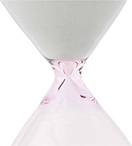 TFA Cam Kum Saati 15 Dakika Dekoratif Gri Pembe 19 CM