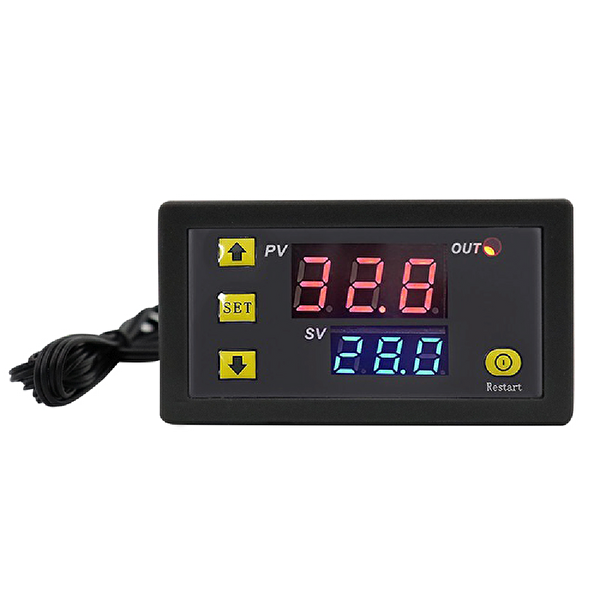 Aek-Tech Dijital Sıcaklık Kontrol Termostatı Çift Ekranlı 12V