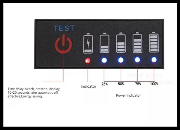 Aek-Tech 6S Lityum Pil Akü Seviye Kapasite Göstergesi 72V Ternary Lithium