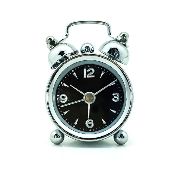 TFA 60.1000.01TFA Retro Analog Ekranlı Mini Elektronik Alarmlı Saat Siyah