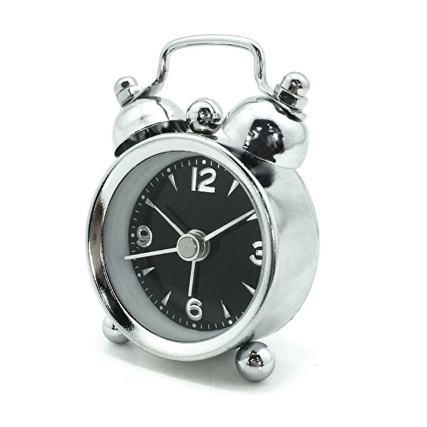 TFA 60.1000.01TFA Retro Analog Ekranlı Mini Elektronik Alarmlı Saat Siyah