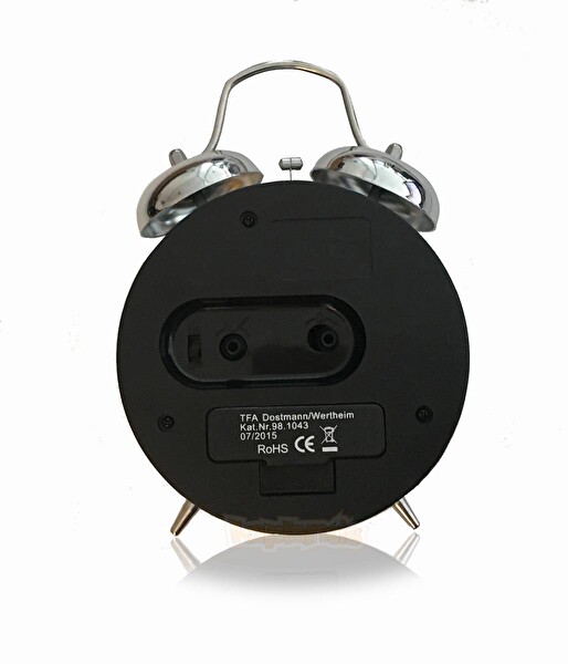 TFA 98.1043 Çift Zilli Uyarı Nostalji Görünümlü Elektronik Alarmlı Saat