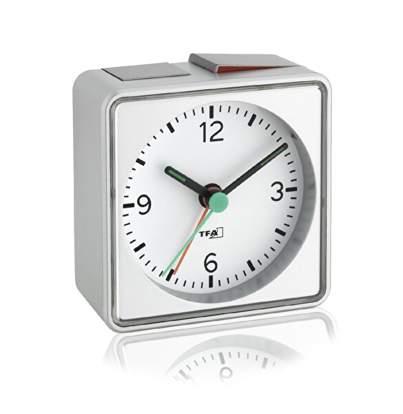 TFA 60.1013.54 Analog Ekran Push Alarmlı Aydınlatmalı Elektronik Masa Saati