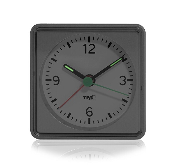 TFA 60.1013.54 Analog Ekran Push Alarmlı Aydınlatmalı Elektronik Masa Saati