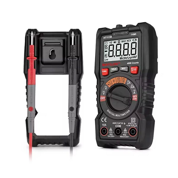 Mayilon HT113C Ekran Aydınlatmalı Auto Range 600V 10A AC-DC Dijital Profesyonel Multimetre