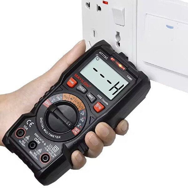 Mayilon HT113C Ekran Aydınlatmalı Auto Range 600V 10A AC-DC Dijital Profesyonel Multimetre