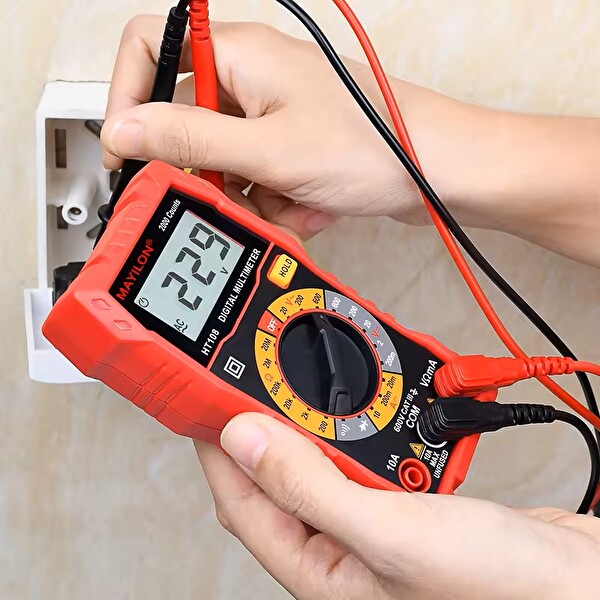 Mayilon HT108L Ekran Aydınlatmalı Auto Range 600V 10A AC-DC Dijital Profesyonel Multimetre