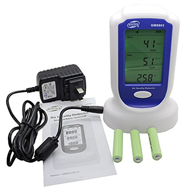 Benetech GM8803 PM2.5 PM10 Hava Kalitesi Ölçüm Cihazı