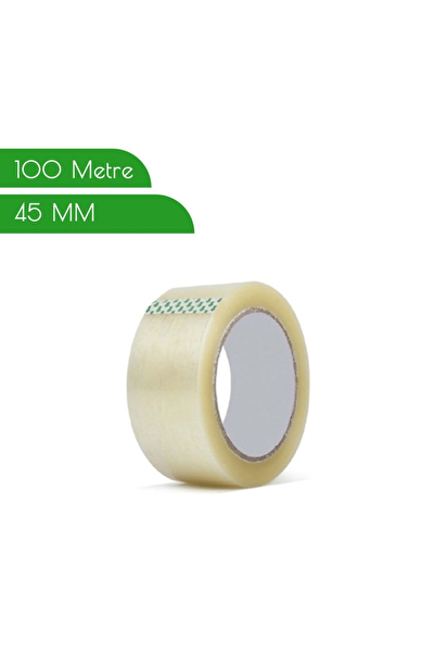 Mithra Life MIT1281 Güçlü Yapışkan Şeffaf Koli Bandı 45 MM X 100 MT