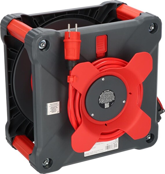 Brennenstuhl Professional 4 Soketli IP44 Lisanslı 33+5 M Isınma Şalterli Makaralı Seyyar Uzatma Kablo H07BQ-F3G2.5