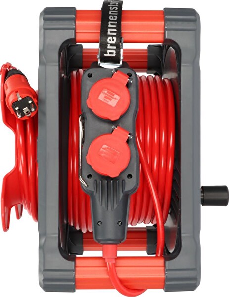 Brennenstuhl Professional 4 Soketli IP44 Lisanslı 33+5 M Isınma Şalterli Makaralı Seyyar Uzatma Kablo H07BQ-F3G2.5