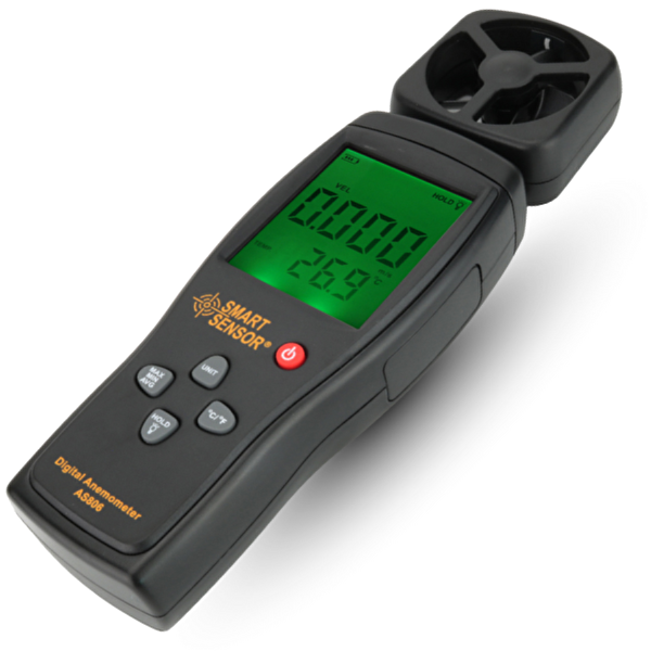 Smart Sensor AS 806 Rüzgar Hızı Ölçer - 0-45 M/s Hava Hızı
