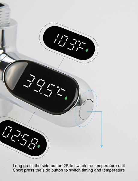 Aek-Tech LS-05 Dijital Duş Termometresi