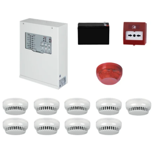 Teknim TFP-31229KD Konvansiyonel Sistem Yangın Alarm Seti 9'lu Kablo Dahil