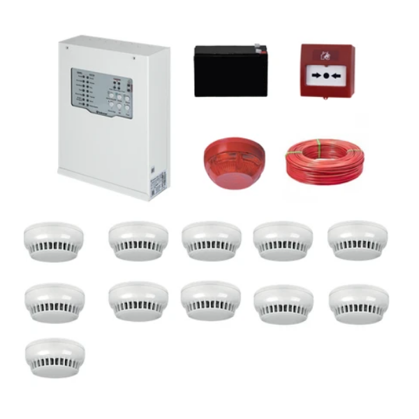 Teknim TFP-312311KD Konvansiyonel Sistem Yangın Alarm Seti 11'li Kablo Dahil