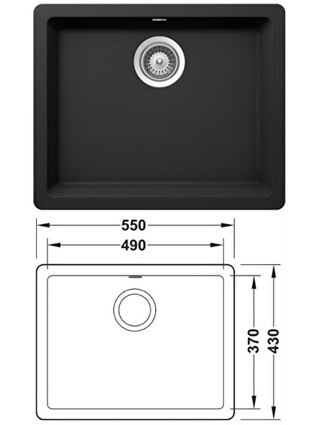 Hafele Lazio Carbon Siyah Granit Eviye - Hafele Lemare Siyah Mutfak Bataryası Seti