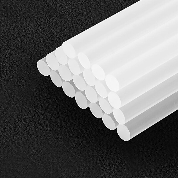 Workpro WP432001 7x100 MMSıcak Silikon Tabancası İçin 100 Adet Şeffaf Yedek Silikon-Mum