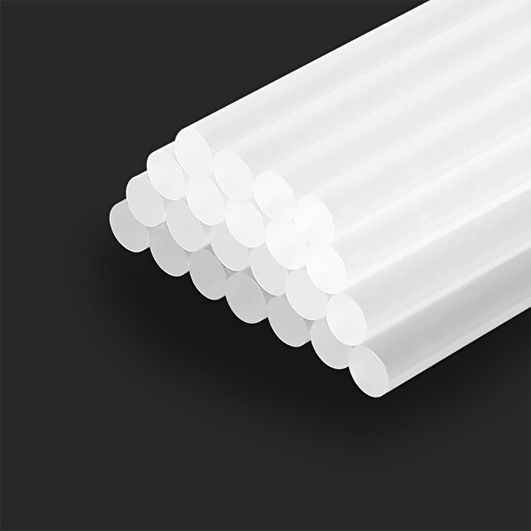 Workpro WP432002 11x200 MM Sıcak Silikon Tabancası İçin 50 Adet Şeffaf Yedek Silikon - Mum