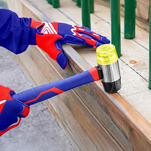 Workpro WP241036 40 MM Fiberglas Saplı Çift Başlı Hassas Lastik Çekiç