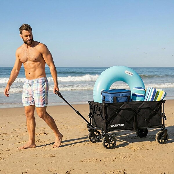 Workpro WP285015 80 KG 4 Tekerli Katlanabilir Ağır Hizmet Taşıma Arabası