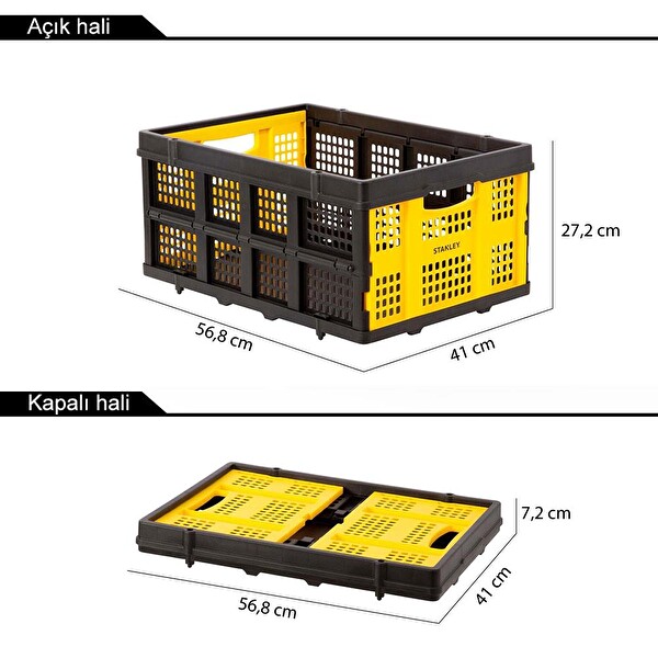 Stanley FT505 25 KG Katlanır Çok Amaçlı Taşıma Sepeti