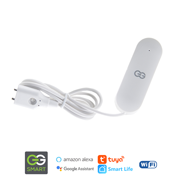 Günsan Akıllı Wifi Kablolu Su Kaçağı Dedektörü - Tuya & Smart Life Uyumlu