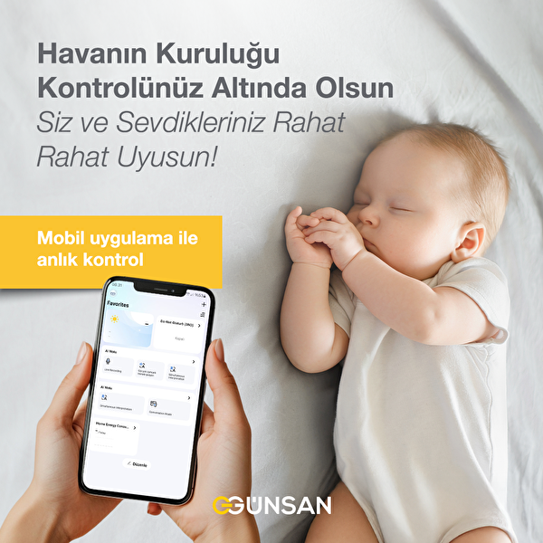 Günsan Tuya - Smart Life Uyumlu Akıllı Wifi Sıcaklık ve Nem Sensörü