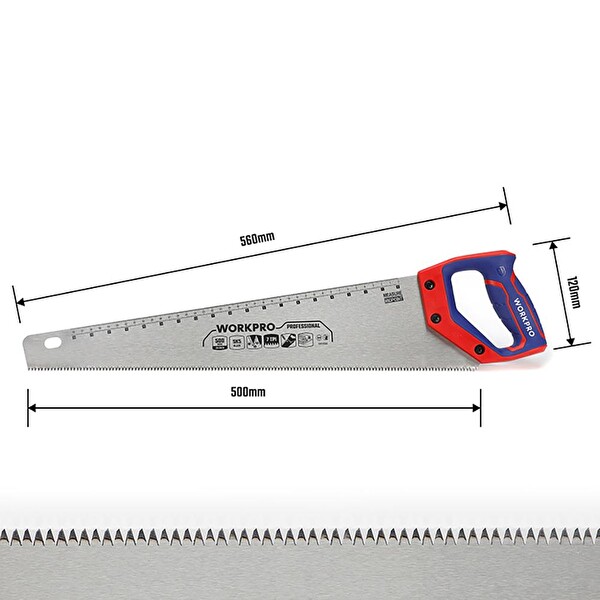 Workpro WP215007 500 MM SK5 7 TPI Ağır Hizmet Tipi El Testeresi