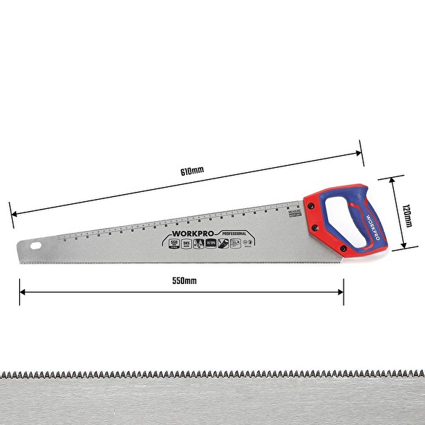 Workpro WP215012 550 MM SK5 11 TPI Ağır Hizmet Tipi El Testeresi
