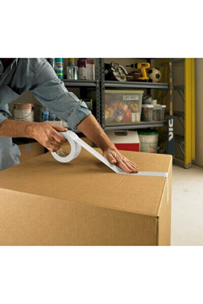 Evimdeyokyok Hotmelt Yapışkanlı 45 MM x 100 M Beyaz Koli Bandı