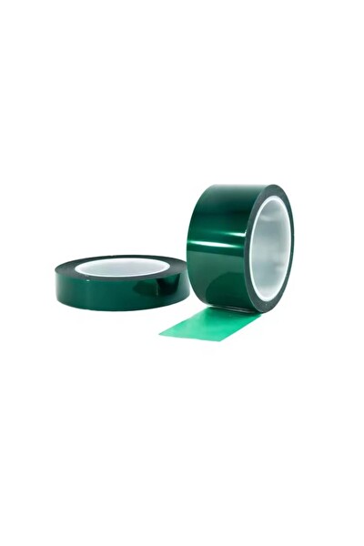 Evimdeyokyok Isıya Dayanıklı Yeşil Polyester Bant Maskeleme Bandı 19 MM X 66 MT