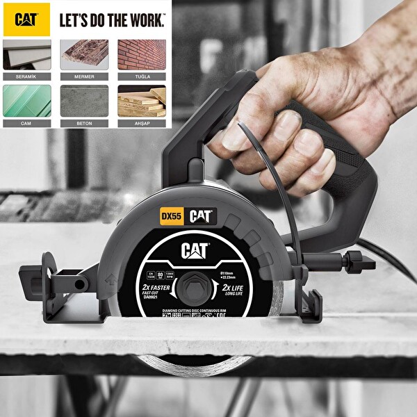 Cat DA09021 110 MM Profesyonel Fayans Seramik Mermer Elmas Kesme Diski