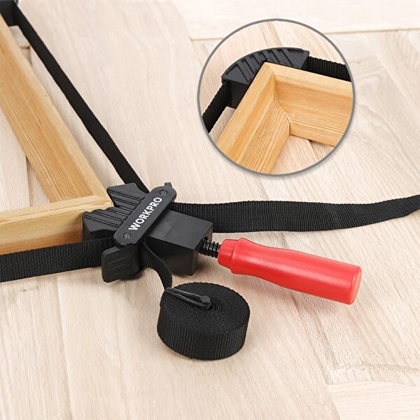 Workpro WP232044 4 M Ayarlanabilir Bant Tipi Dört Köşeli Profesyonel İşkence