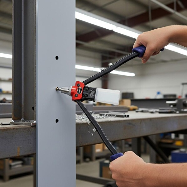 Workpro WP225001 5 IN 1 400 MM Kollu Profesyonel Perçin Tabancası - 100 Adet Perçin