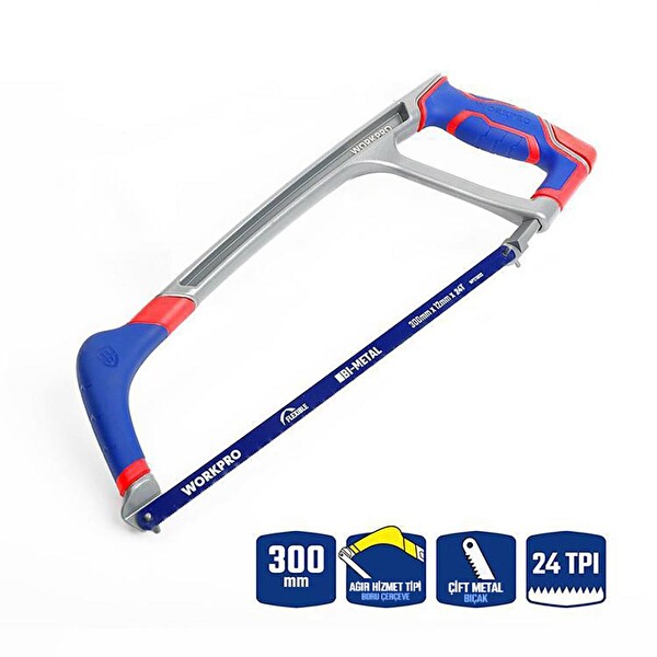 Workpro WP215027 300 MM BI-METAL 24 TPI Ağır Hizmet Tipi Demir Testeresi