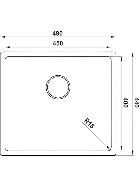 Hafele Novara04 Paslanmaz Çelik Eviye