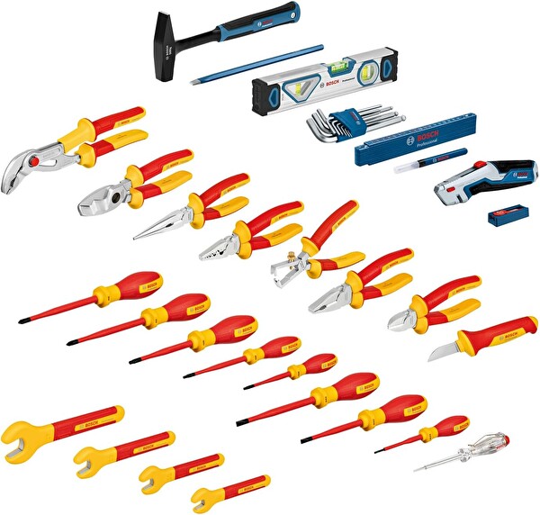 Bosch Profesyonel VDE Elektrikçi El Aleti Seti 37 Parça - 1600A02NG4
