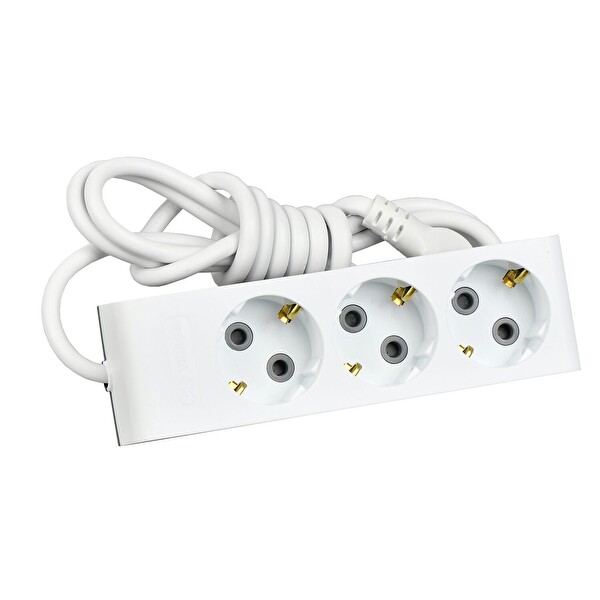 Günsan Üçlü Çocuk Korumalı Topraklı Grup Priz 2 MT