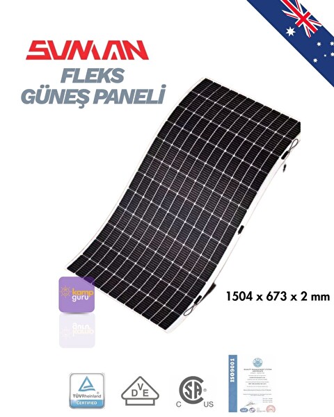Sunman 175 Wp Flex Solar Panel - Esnek Güneş Enerji Paneli