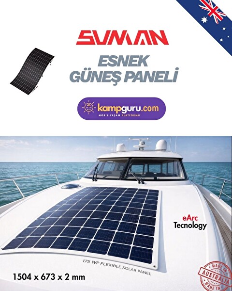 Sunman 175 Wp Flex Solar Panel - Esnek Güneş Enerji Paneli